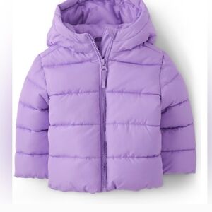 The Children's Place Purple Puffer Snow Jacket - Coat